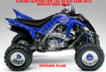 Invision Plaid Blau für Yamaha Raptor YFM 700 R up 2013+
